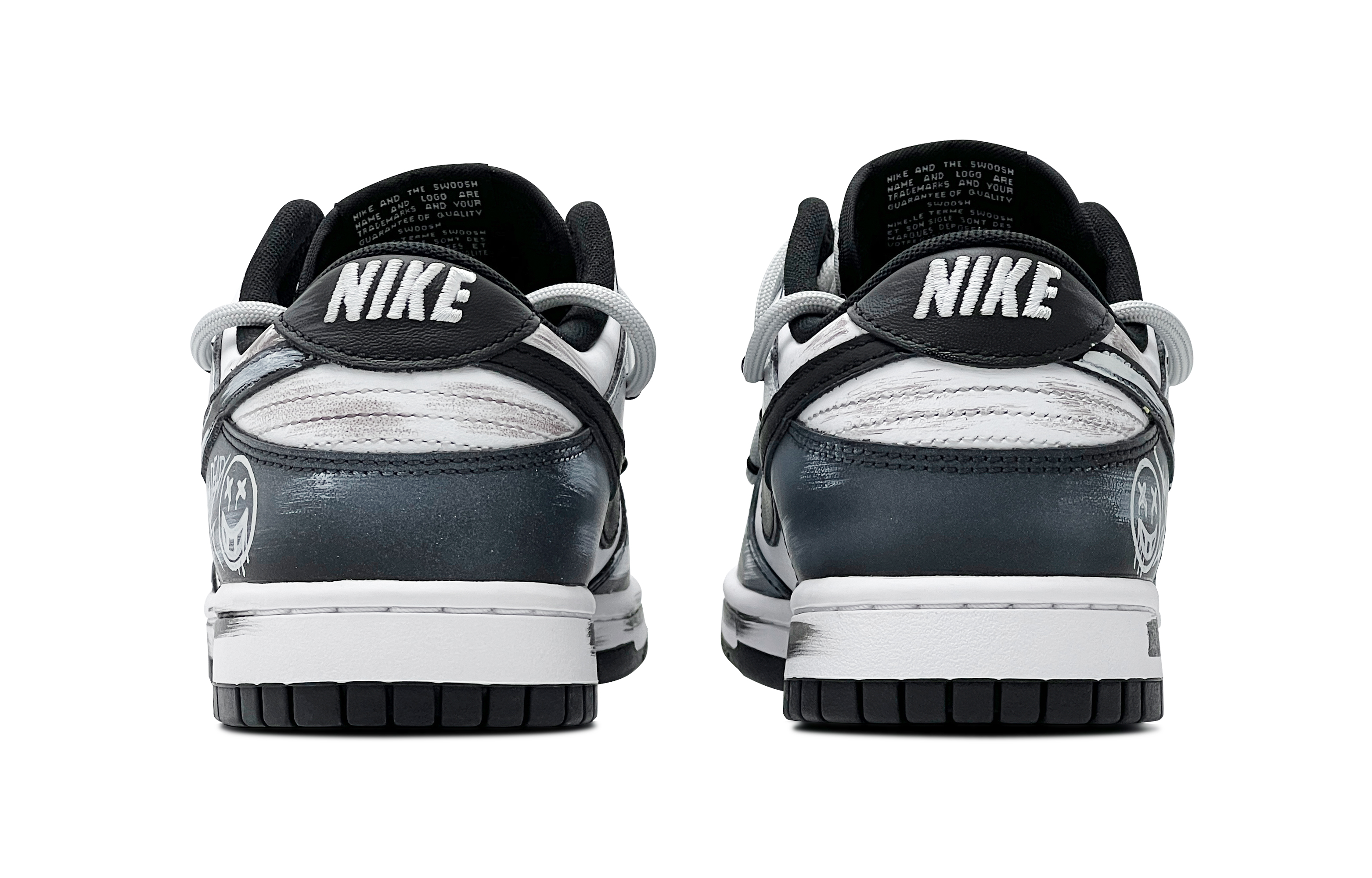 Nike Dunk Anti-Slip Wear-Resistant Low-Top Skateboard Shoes Unisex Black White Gray купить в интернет-магазине Yoocart с быстрой доставкой по России.