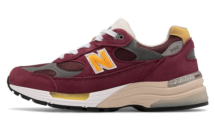 New Balance 992 Burgundy Gold