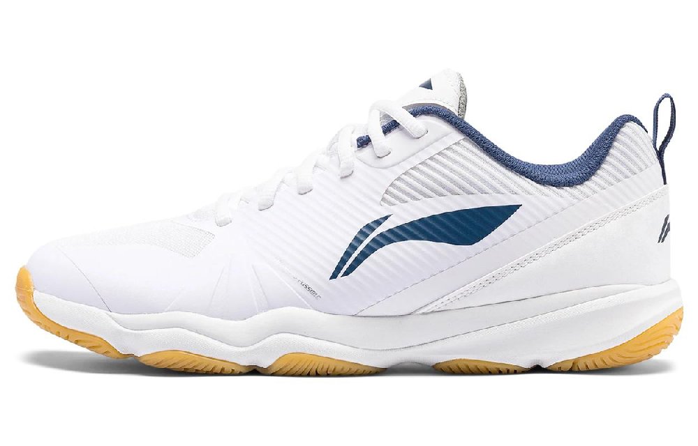 LiNing Badminton Series CS16 Anti Slip Wear Resistant Low Top Badminton Shoes Unisex White Blue