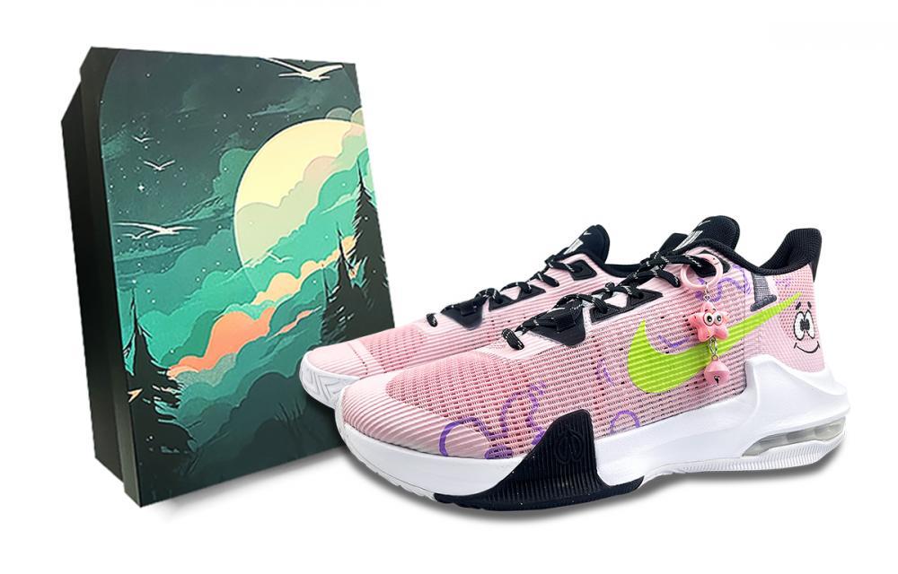 Nike Air Max Impact 3 Cushioning Anti-Slip And Wear-Resistant Low-Top Basketball Shoes Men's Pink Green