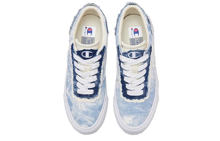 Champion Essentials Collection Street Roller Anti-Slip Wear-Resistant Low-Top Skateboard Shoes Women's Blue купить в интернет-магазине Yoocart с быстрой доставкой по России.