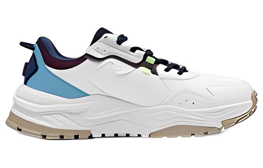 361° Shock Absorbers With Slip Resistant And Abrasion Resistant Properties Low Top Running Shoes Men's Blue, White