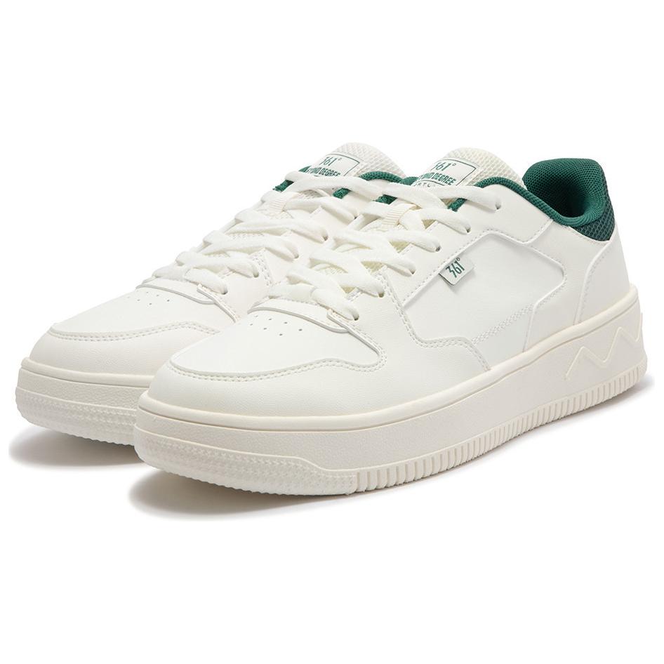 361° Abrasion-Resistant Cushioning Slip-Resistant Low-Top Skateboard Shoes Men's White Green купить в интернет-магазине Yoocart с быстрой доставкой по России.