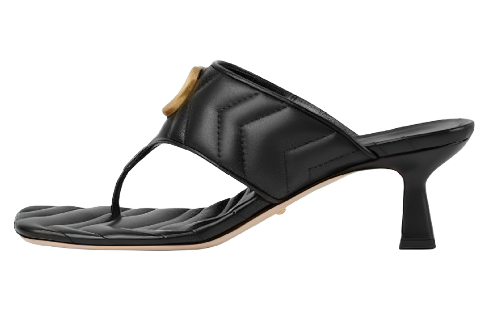GUCCI 60mm Double G Leather Mules