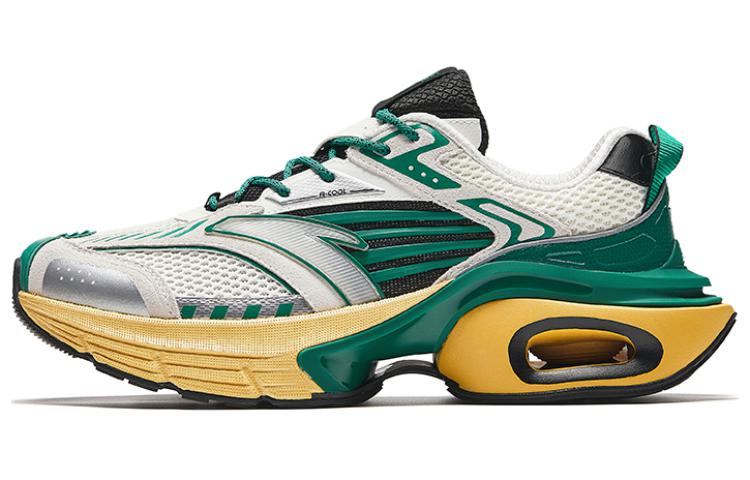 Anta Cushioning Height Increasing Low-Top Nitrogen Technology Running Shoes Men's White Green