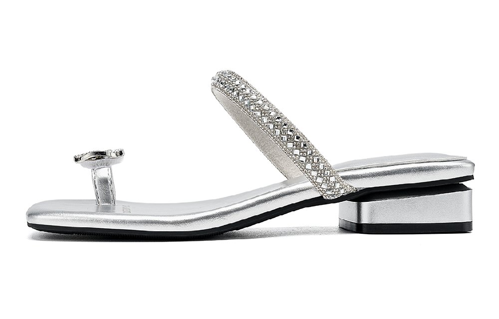 EBLAN Slide Slippers Women's Silver