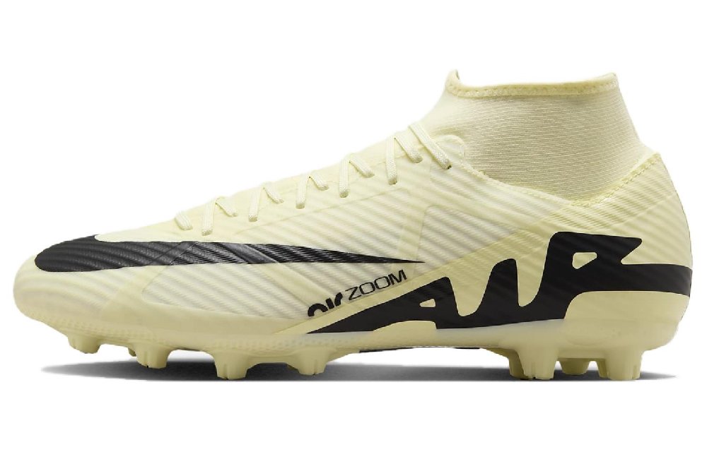 Nike Mercurial Superfly 9 Academy Hard Ground High Top Soccer Cleats 'Lemonade'