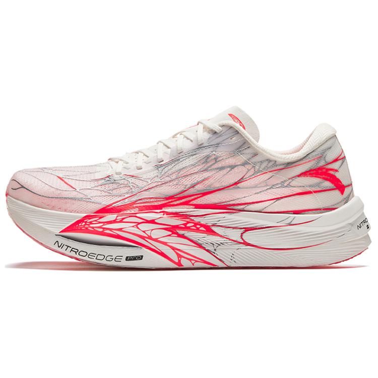 Anta C202 5 GT Cushioning Wear-Resistant Low-Top Running Shoes Men's White Red