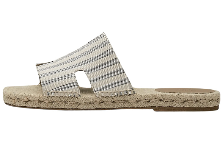 HERMES Slide Slipper Men's Gray Blue