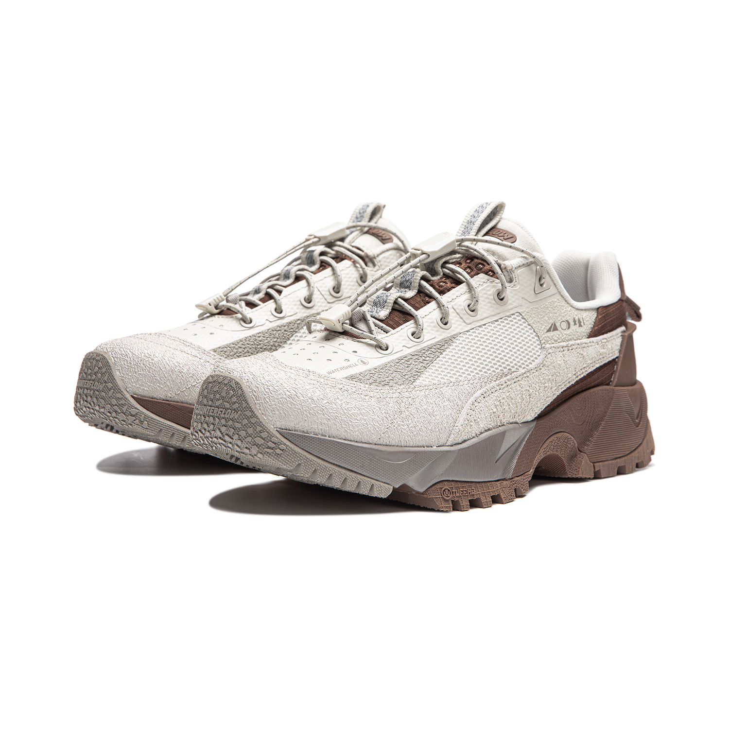 LiNing CF Hiking Pro Water-Resistant Low-Top Casual Shoes Women's Gray Brown купить в интернет-магазине Yoocart с быстрой доставкой по России.