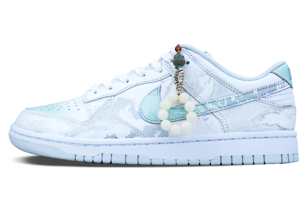 Nike Dunk Skateboard Shoes Unisex Low-Top Gray/Green/White