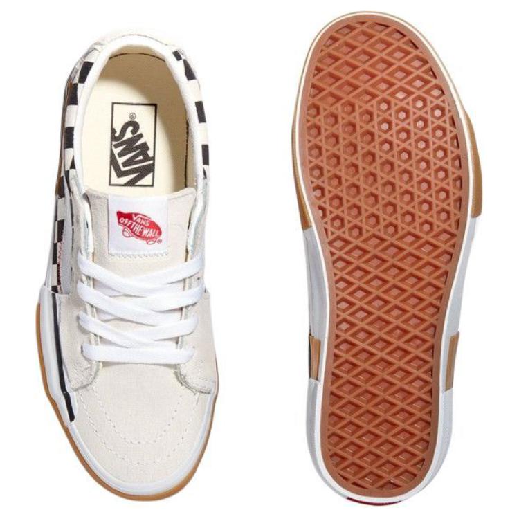 Vans SK8 Anti-Slip Wear-Resistant Low-Top Skateboard Shoes Unisex White