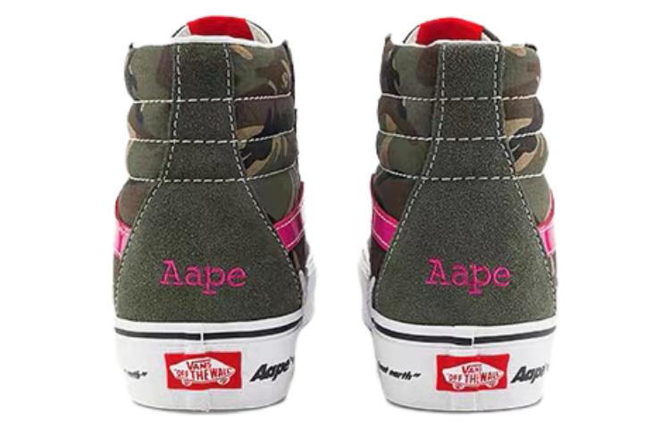 Vans SK8 Hi X Aape 'Bolt Green Camo' купить в интернет-магазине Yoocart с быстрой доставкой по России.