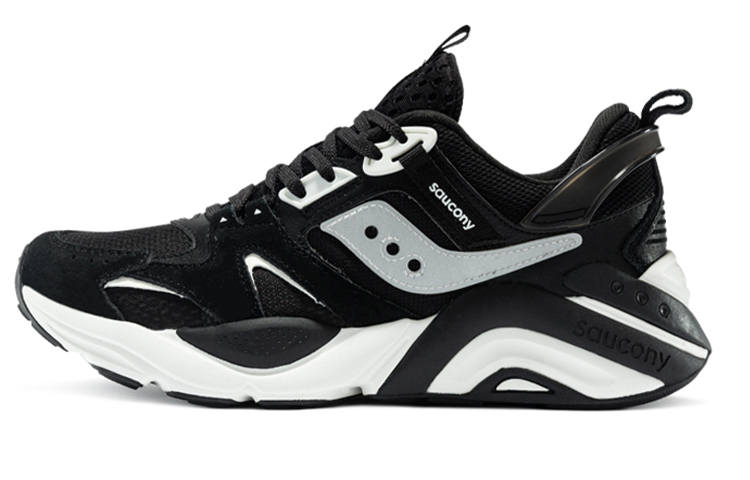 Saucony Gram 9000 Winter Cushioning Anti-Slip Wear-Resistant Breathability Low-Top Casual Shoes Women's Black White