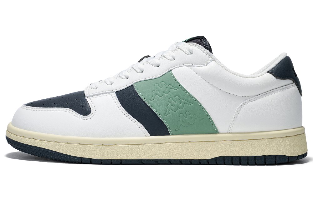 Kappa Anti Slip Wear Resistant Low Top Skateboard Shoes Unisex Jade Green
