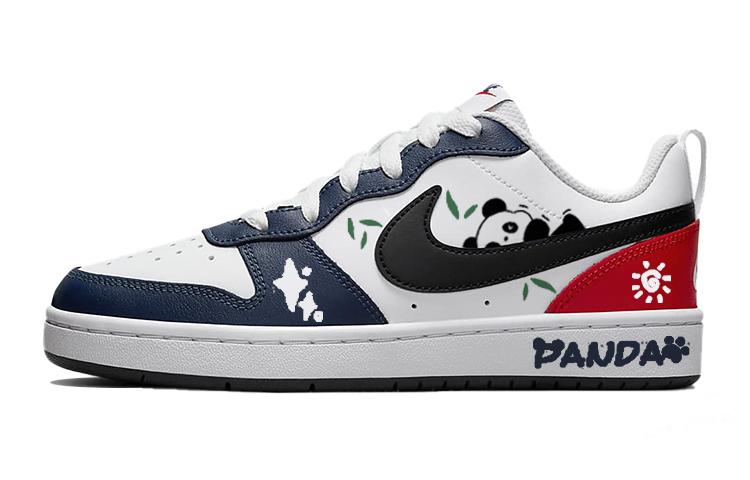 Nike Court Borough Skateboard Shoes Women's Low-Top Blue/White