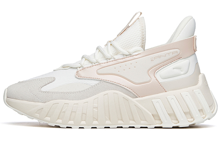 Anta Low Top Casual Shoes Women's White Gray Pink