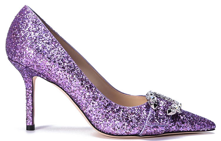 Jimmy Choo High Heels 8.5cm Women's Purple