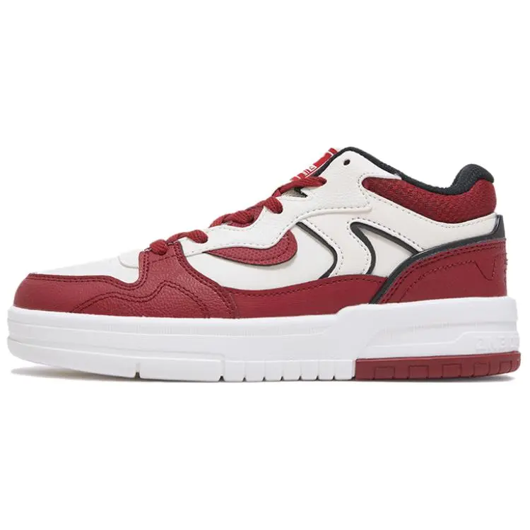 361° Slip Resistant Abrasion Resistant High top Skateboard Shoes Women's White Red
