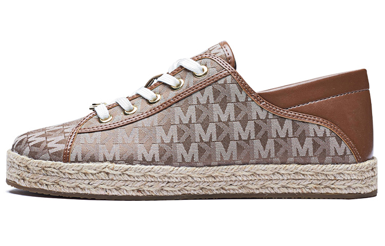 MICHAEL KORS Straw Woven Shoes Women's Khaki