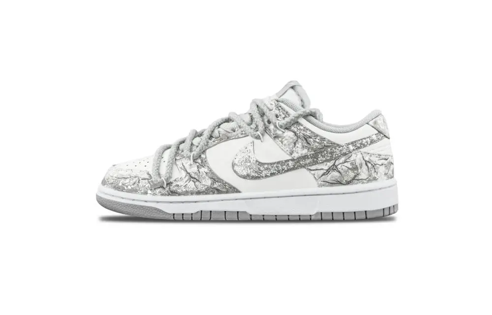 Nike Dunk Galaxy Time Traveler Abrasion Resistant Balance Low top Skateboard Shoes Unisex Light Gray