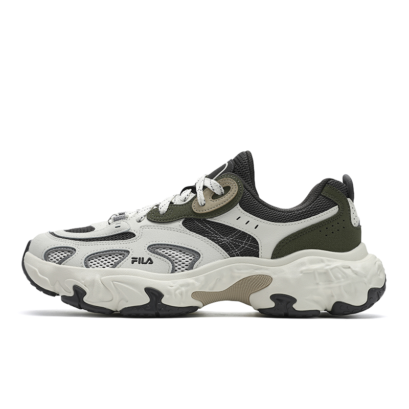 FILA TORNADO Hurricane Shoes Breathable, Lightweight, Slip Resistant Low top Casual Shoes Men's White Gray