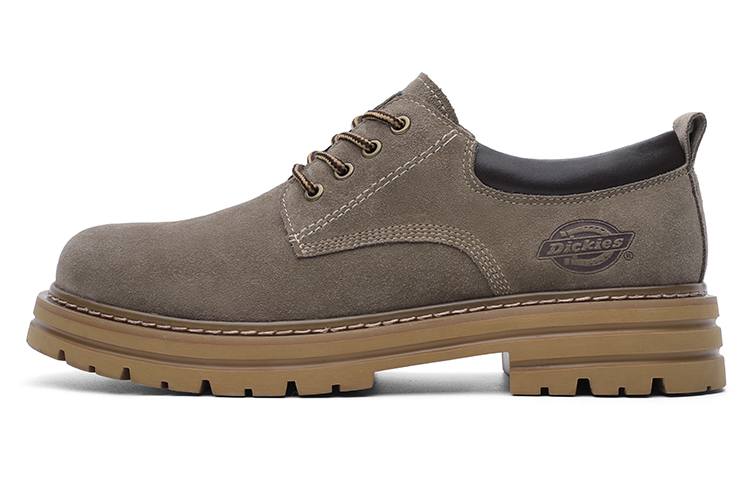 Dickies Minimalist Style Low-Top Textured Workwear Outdoor Boots Men's Khaki