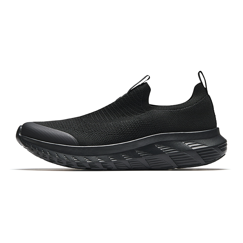 Anta Anti Slip Wear Resistant Low Top Casual Shoes Men's Black