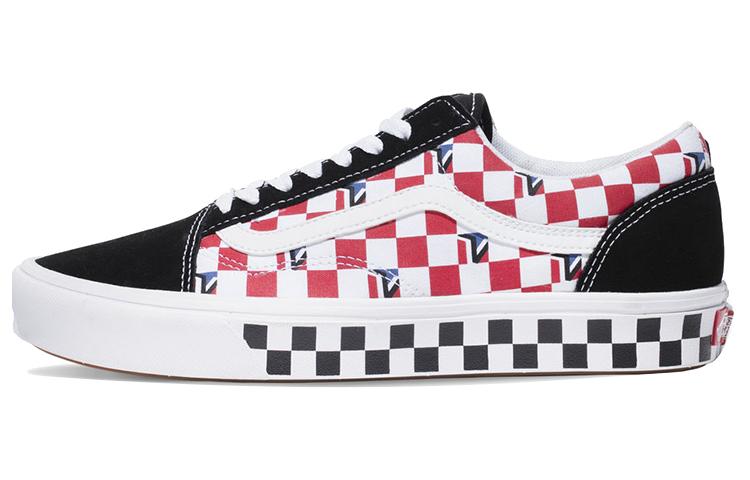 Vans Comfycush Old Skool Dimension In Checkerboard 'Black Red Blue'