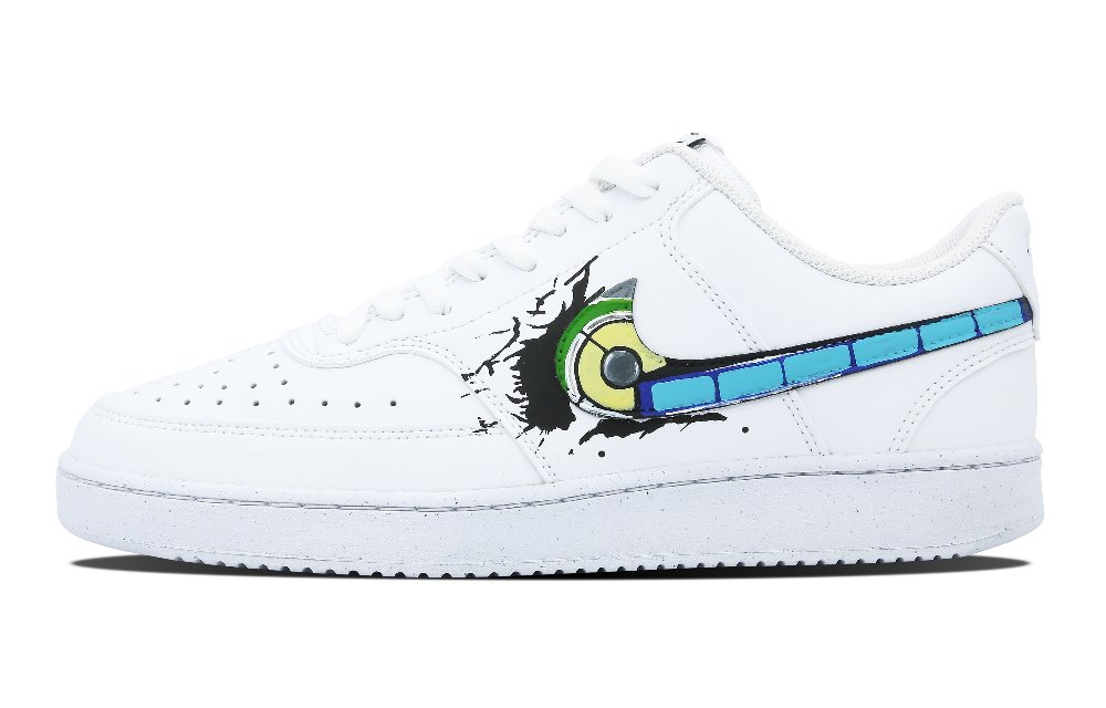 Nike Court Vision 1 Skateboard Shoes Men Low-Top White