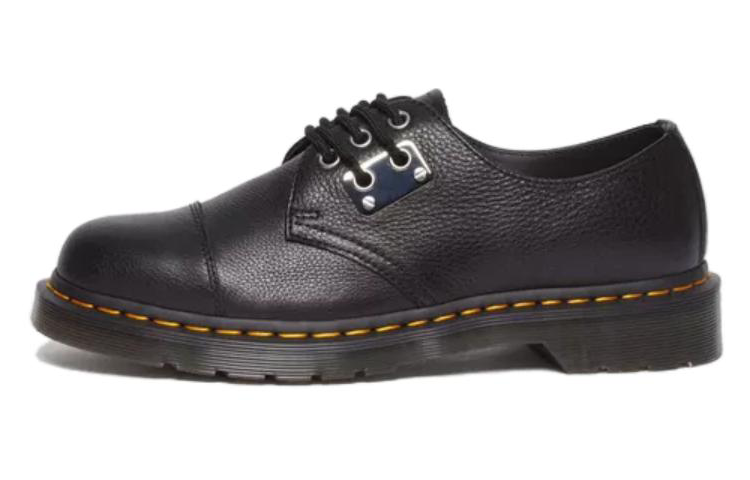 Dr. Martens Dr.Martens 1461 Toe Plate Lunar Leather Oxford Shoes 'Black Milled Nappa'
