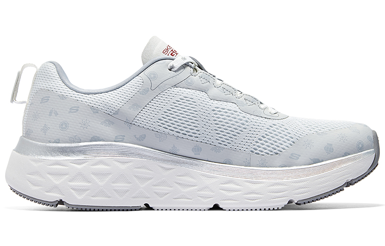 Skechers Cushioned Wear-Resistant Breathable Low-Top Casual Running Shoes Men's Gray