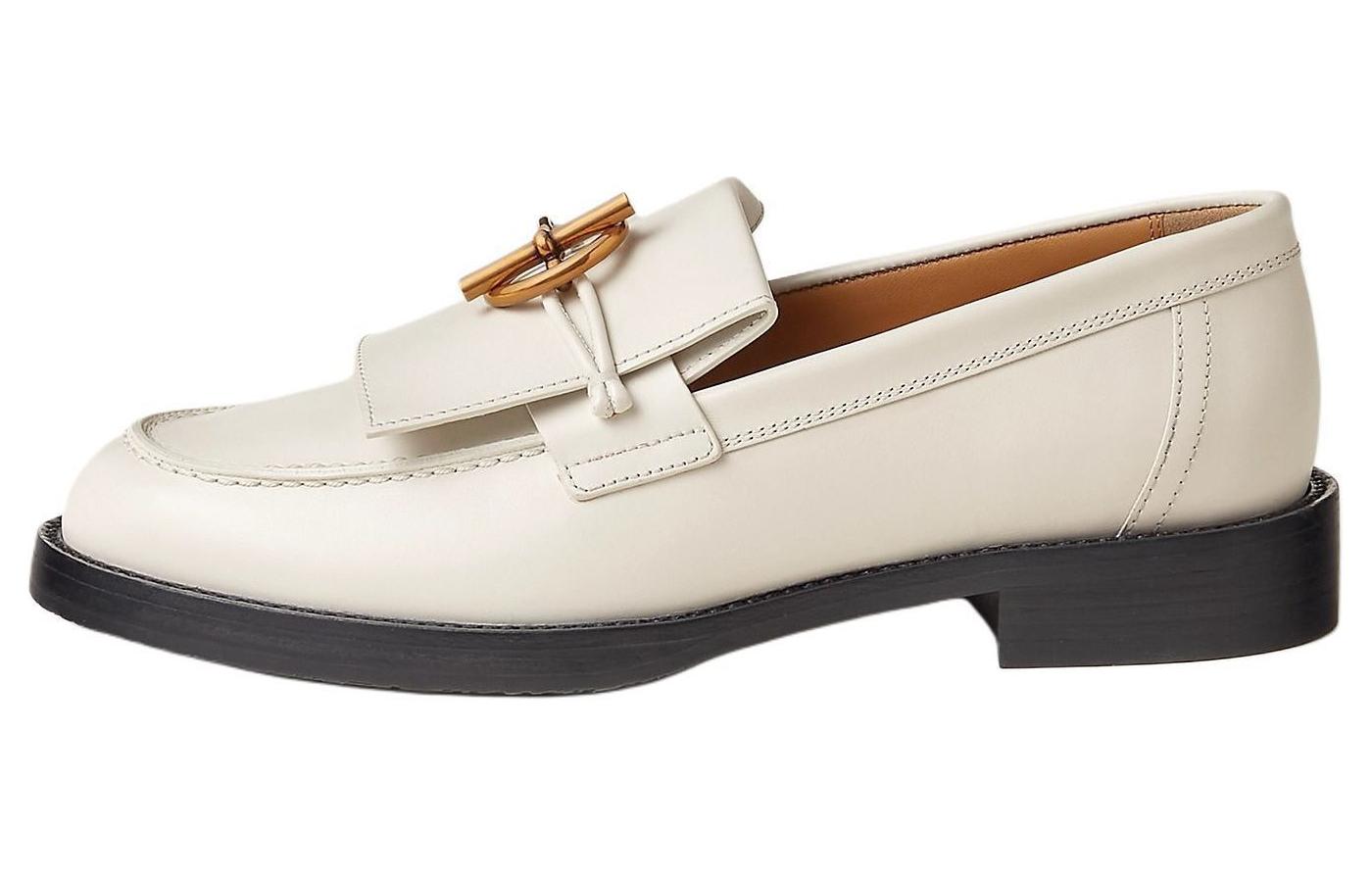 HERMES Impact Loafers Women's White