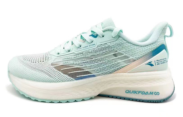 361° Flying Wing Slip Resistant And Breathable Low Top Running Shoes Women's Ceramic Enamel Green