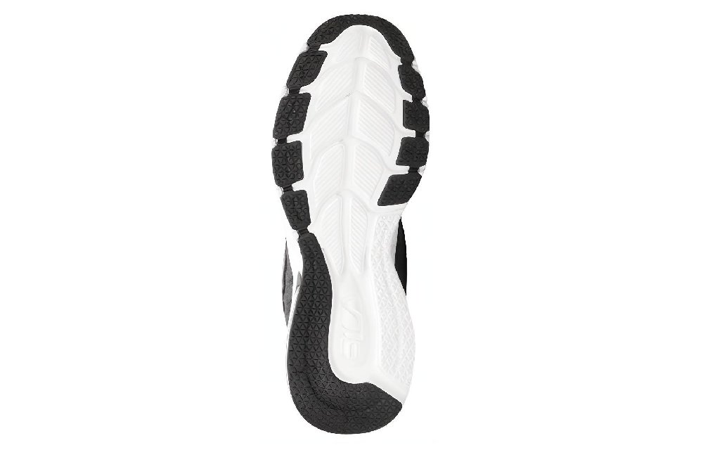 FILA Abrasion Resistant Breathable Low Top Running Shoes Men's Black