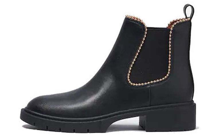 COACH Levy Short Chelsea Boots Women's Black