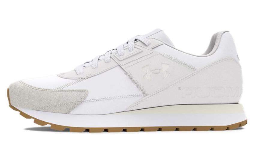 Under Armour Essential  Cushioning, Wear Resistant Low Top Casual Shoes Men's White Brown