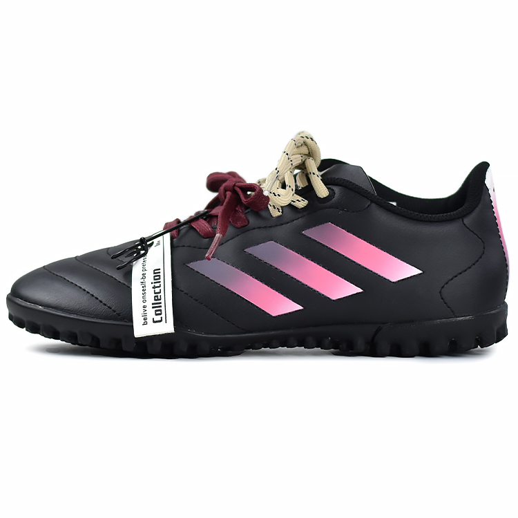 Adidas GOLETTO 8 TF Rubber Broken Studs Soft Ground Firm Ground Wear-Resistant Soccer Shoes Unisex Black Pink