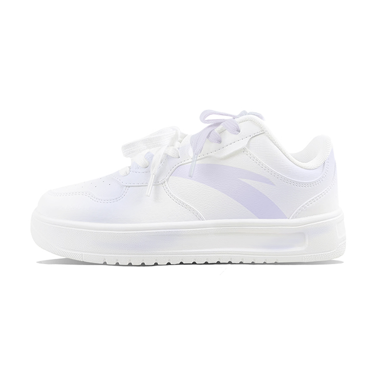 Anta Anti Slip Wear Resistant Low Top Skateboard Shoes Unisex Purple