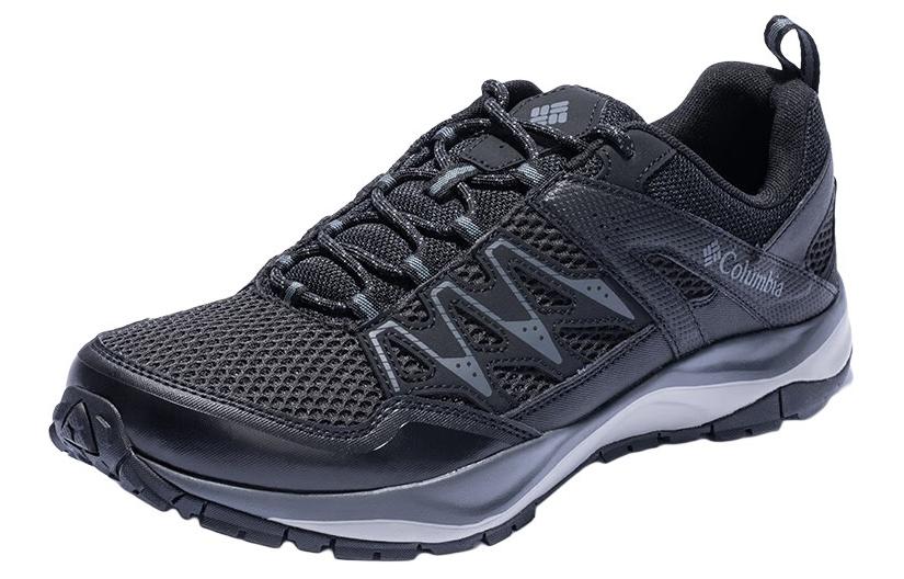 Columbia Shock Absorbers Slip Resistant Abrasion Resistant Low top Hiking Shoes Men's Blue Black