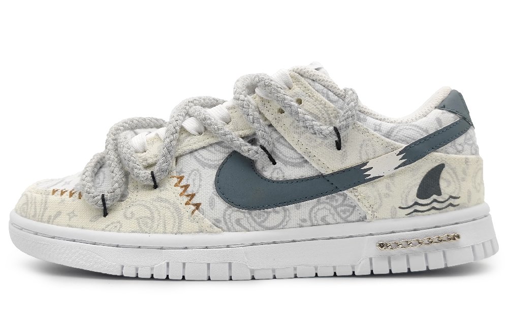 Nike Dunk Low-Top Skateboard Shoes Women's Light Yellow