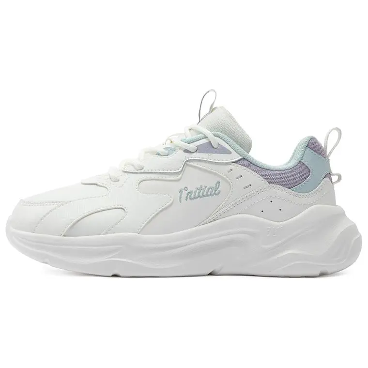 361° Life Collection Anti-Slip Wear-Resistant Low-Top Casual Shoes Women's White Purple