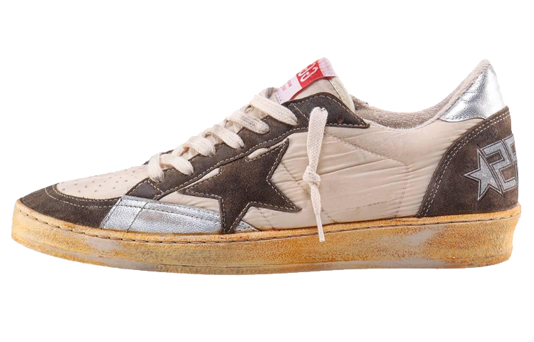 Golden Goose Ball Star Stylish Skateboarding Shoes Men's Brown