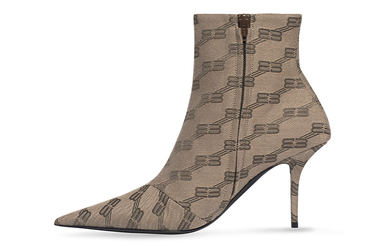 Balenciaga Knife Ankle Boots 8cm Women's Brown