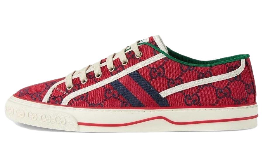 GUCCI Tennis 1977 Stylish Skateboarding Shoes Men's Red