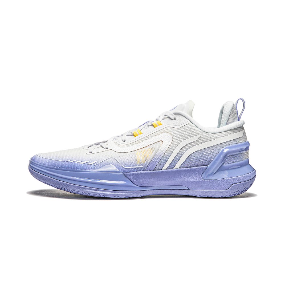 LiNing Liren Assassin 1 Roland Cushioned Slip-Resistant Lightweight Rebound Low-Top Basketball Shoes Men's White Purple