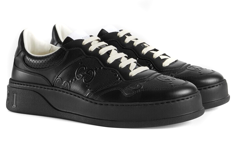 GUCCI Gg Embossed Sneaker 'Black' купить в интернет-магазине Yoocart с быстрой доставкой по России.