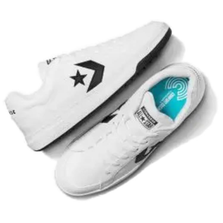 Converse Pro Blaze V2 Anti Slip Wear Resistant Low Top Skateboard Shoes Unisex White