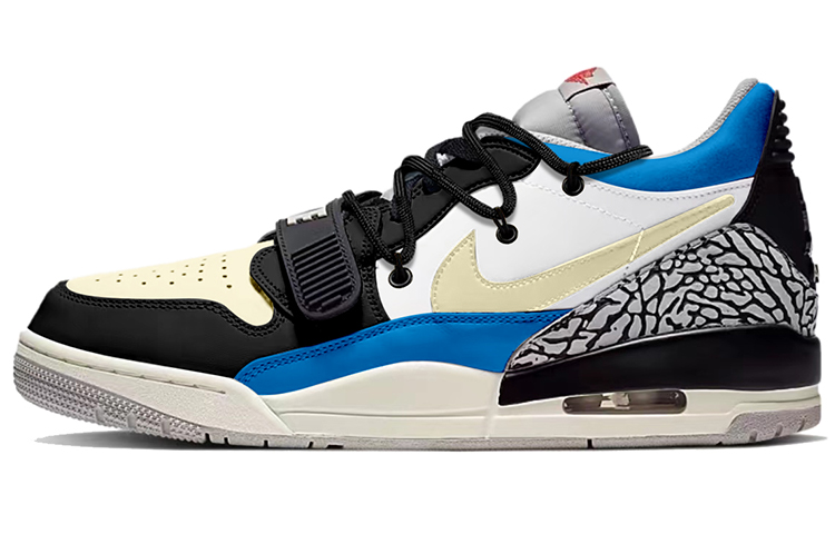 Jordan Legacy 312 Low Top Vintage Basketball Shoes Men's Blue/Black/Beige