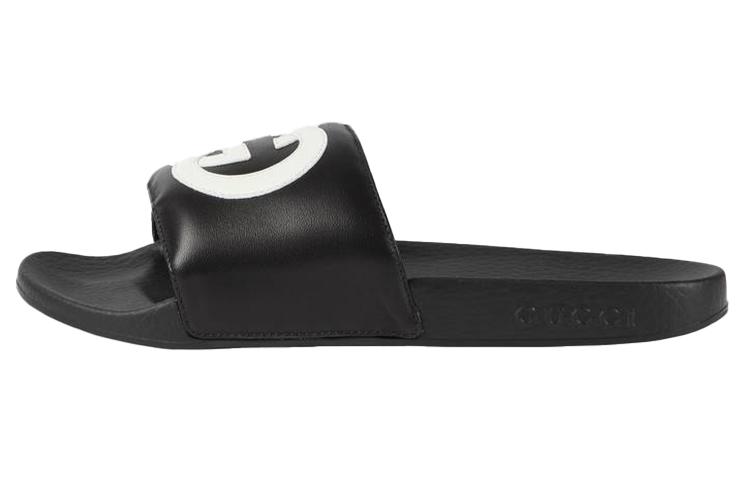 GUCCI Women's Slide 'Interlocking G Black White' Women's